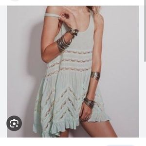Free People trapeze slip dress